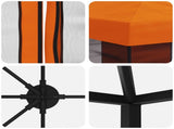 6 x 3 m Orange Polyester and Steel 190 3376027
