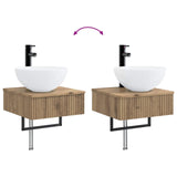 Bathroom Cabinet Set 5 pcs Artisan Oak 40 x 10.5 x 60.5 cm 3406278