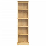 ZNTS Bookcase Corona 46x20x170 cm Solid Wood Pine 4002779