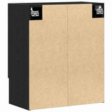 Wall-mounted Cabinet Black Oak 60 x 31 x 70 cm Engineered Wood 862942