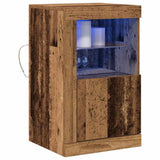 LED Sideboard Old Wood 41 x 37 x 67 cm Engineered Wood 863018
