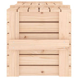 Storage Box 91x40.5x42 cm Solid Wood Pine 824998