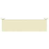 2-Piece Bench Cushions SOEST 2 pcs 100% Polyester Cream 949869