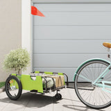 Bike Trailer Green Oxford Fabric and Iron 94193