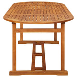 11 Piece Garden Dining Set 220x90x75 cm Solid Wood Acacia 3086977