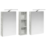 Bathroom Cabinet Set 3 pcs 100 x 10.5 x 60.5 cm Engineered wood 3403707