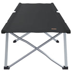 Folding Camping Bed Manual Black 62 x 194 x 42 cm Oxford fabric 42003117