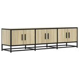 TV Cabinet Sonoma Oak 150x35x41 cm Engineered Wood and Metal 848860