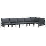 Garden Sofa Set Anthracite Steel 3378990