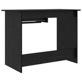 Desk with Drawer Black Oak 100 x 50 x 76 cm Engineered Wood 875250