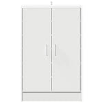 Shoe Cabinet White 60x35x92 cm Engineered Wood 808927