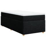 Box Spring Bed with Mattress Black 90x200 cm Fabric 3285347