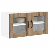 Wall Glass Cabinet LUCCA Artisan Oak 80 x 31 x 40 cm 884954