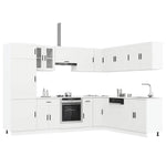 ZNTS 14 Piece Kitchen Cabinet Set Porto White Engineered Wood 3314991