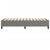 Box Spring Bed Frame Dark Grey Single Fabric 3121197