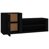 Shoe Cabinet Black 130x35x54 cm Engineered Wood 816745