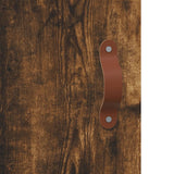 Wall Mounted Cabinet Smoked Oak 69.5x34x90 cm Engineered Wood 830361