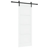 Sliding Door White 78 x 211 cm Solid Pine Wood 3333277