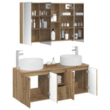 Bathroom Cabinet Set 4 pcs Artisan Oak Engineered Wood 3406590