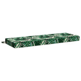2-Piece Bench Cushions SOEST 2 pcs 100% Polyester Leaf Pattern 949765