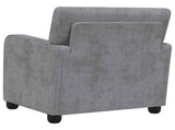 Armchair Light Grey Chenille 42043443