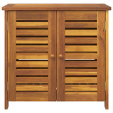 Garden Cabinet Natural 75 x 35 x 70cm Solid Acacia Wood 42001370