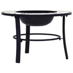 Mosaic Fire Pit Green 68cm Ceramic 46722
