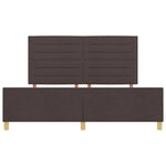 ZNTS Bed Frame Dark Brown 180x200 cm Fabric 3344672