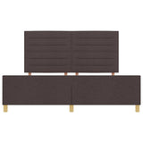 ZNTS Bed Frame Dark Brown 180x200 cm Fabric 3344672