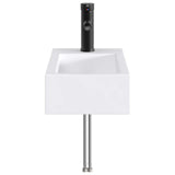 Bathroom Wash Basin Matte Black 45.5 x 25.5 x 13 cm Metal 890225