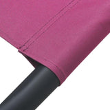 Outdoor Lounge Bed with Canopy Pink 313528