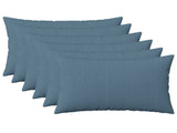 Cushion with Pillow HEERLEN 6 pcs Jeans Blue Fabric 924960