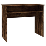 Desk Smoked Oak 90x50x74 cm Engineered Wood 815462