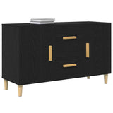 Sideboard Black Oak 100x36x60 cm Engineered Wood 862094