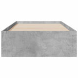Bed Frame with Storage Concrete Grey 80 x 200 cm 3429530