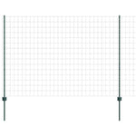 Fence with Posts Green 1.6 x 10 m Steel 3335995
