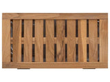 Laundry Basket Natural Solid Teak Wood 42024285