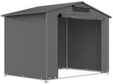 6 x 4 ft Outdoor Garden Storage Shed, Waterproof Bike Tent with Vent and Roll-Up Zipper Door T3398P554155