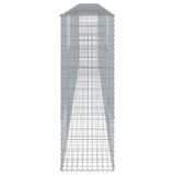 ZNTS Gabion Basket with Cover 700x50x150 cm Galvanised Iron 3295160