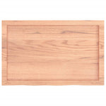 Table Top Light Brown 80x50x cm Treated Solid Wood Oak 3156357