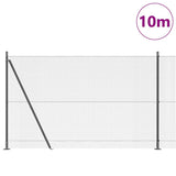 Welded Wire Fence with Concrete Base 10 x 1.4 m 3352526
