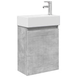 Bathroom Vanity Unit with Tap Concrete Grey 45.5 x 25.5 x 84 cm 889494
