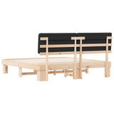 Bed Frame with Upholstered Headboard Black 180 x 200 cm 3398081
