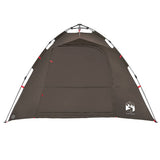 Fishing Tent 4-Person Brown Quick Release 4005327