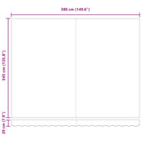 Retractable Awning Multicolour 400 x 350 cm 3330771