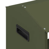 Livestock Feeding Trough Olive Green 79 x 35 x 62 cm 874628