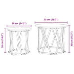 ZNTS Nesting Side Tables 2 pcs Sonoma Oak Engineered Wood 868244