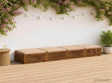 4-Piece Seat Cushions SOEST 4 pcs 100% Polyester Cream 945014