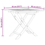 3059583 5 Piece Garden Dining Set Solid Teak Wood