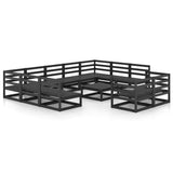 12 Piece Garden Lounge Set Solid Pinewood 3076218